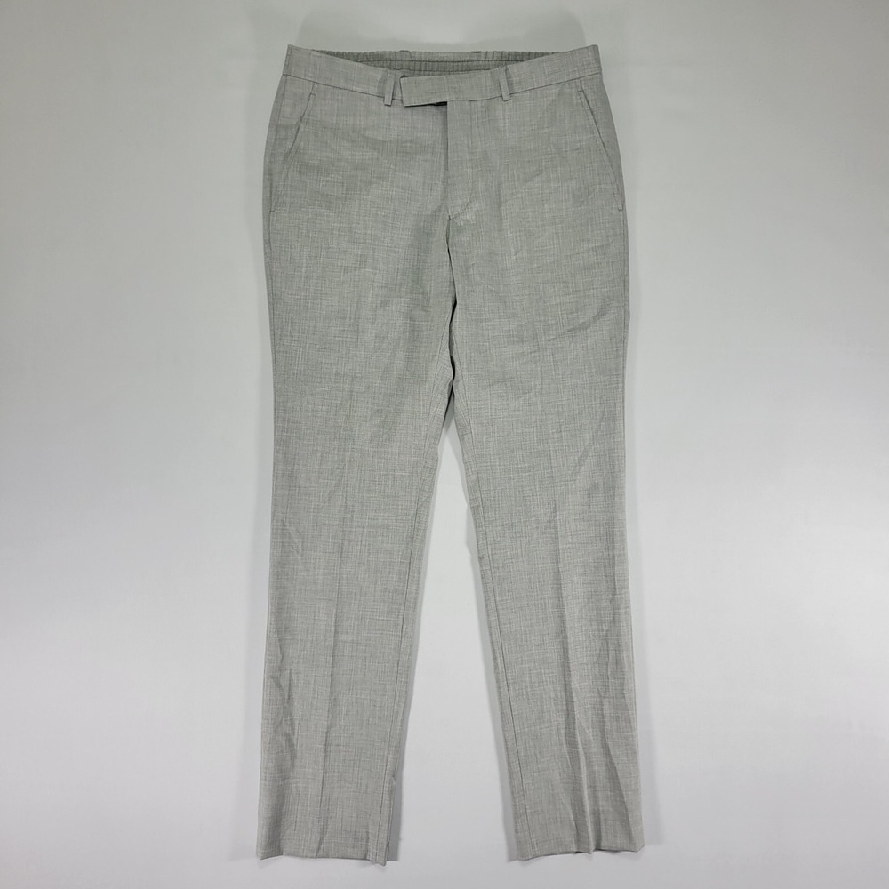 Kenneth Cole Reaction Men's Pants Trousers Gray Techni-Cole‎ 33x32 NEW